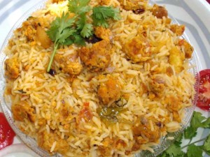 chicken biriyani and mutton biriyani