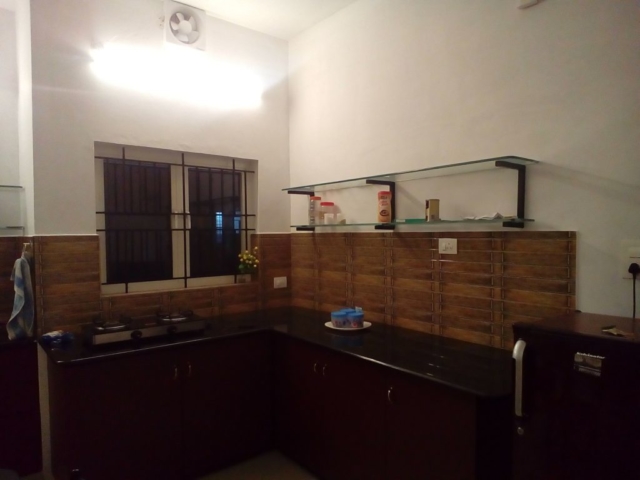 Kitchen - Stove & Refrigerator - Villa Mattancherry, Kochi