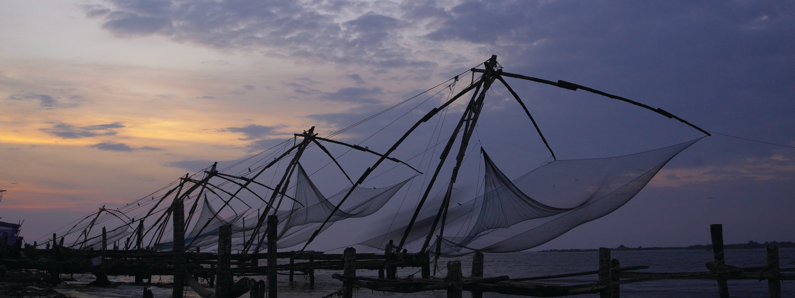 Chinese fishing nets in Fort Cochin, Kerala