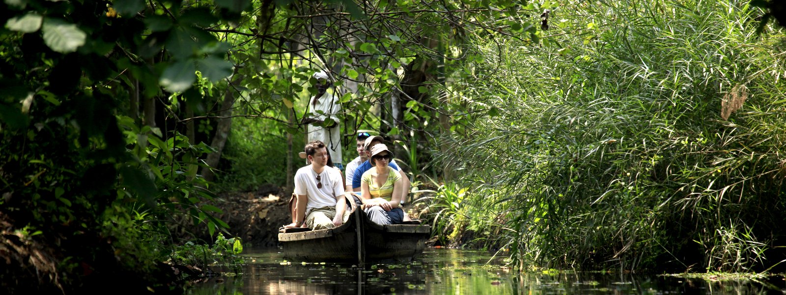 Picturesque country boat ride and village tour Kerala